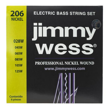 Encordadura Jimmy Wess Jwbe-206n Para Bajo Electrico 6 Cuerdas Niquel